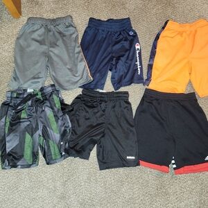 Champion Athletic Shorts in Black, Gray, and Orange